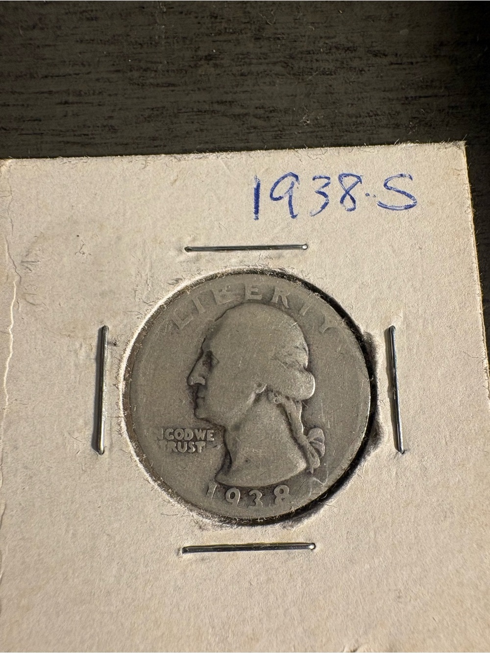 1938-S Washington Quarter - 90% silver